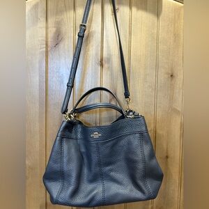 Authentic NWOT blue coach handbag